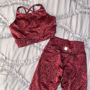 Buffbunny evolve jacquard set in toxic reptilia print